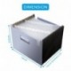 Carpeta expandible con 24 bolsillos, organizador de archivos de acordeón, gran capacidad, bolsa de soporte de plástico transp
