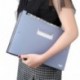 Carpeta expandible con 24 bolsillos, organizador de archivos de acordeón, gran capacidad, bolsa de soporte de plástico transp