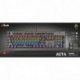 Trust Gaming GXT 865 Asta - Teclado mecánico Gaming interruptores Respuesta rápida, 8 Modos de Color, 11 Teclas Multimedia 