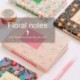 TONVER - Cuaderno pequeño de personalidad floral fresca, organizador de diario, cuaderno de anillas, cuaderno de notas para e