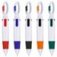 15 Piezas de Bolígrafos de Bola Retráctiles de Multicolor Bolígrafos de 4 Colores de Neón en Uno con Llavero de Hebilla en la