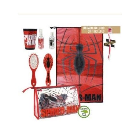 Cerdá Spiderman Neceser de Viaje, 23 cm, Rojo