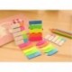 Toruiwa 500 Hojas Papel Fluorescente autoadhesiva Memo Pad Sticky Notes Marcadores Punto it Marker Memo Sticker Oficina Sumin