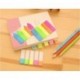 Toruiwa 500 Hojas Papel Fluorescente autoadhesiva Memo Pad Sticky Notes Marcadores Punto it Marker Memo Sticker Oficina Sumin