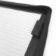 Carpeta de anillas ejecutivas con cremallera, tarjetero y recambio A4 – negro – grapas marca