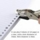 FOGAWA 3pcs Perforadora papel hecha a mano del agujero del metal de para el pequeño trabajo del papel, 1 agujero, 8 páginas p