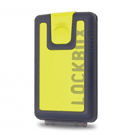 LOCKBOX Cartera Hombre Pequeña Impermeable, Billetero Resistente al Agua - Tarjetero Diseño Original para Tarjetas, Billetes,