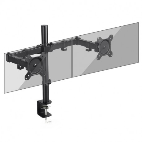 SIMBR Soporte Monitor con Doble Brazo para PC y Pantalla LCD LED de 13"-27" para Mesa y Escritorio con VESA Máxima y100x100mm