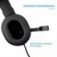 JAMSWALL USB Auriculares Gaming, USB Wired Gaming Auriculares con micrófono Ajustable Auriculares Stereo Sound Cancelación de