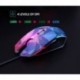 DGBAY Ratón Gaming con Cable Ergonómico Óptico Hasta 3200 DPI 6 Botones 7 Colores Luz LED Gamer Wired Mouse para Juegos Orden