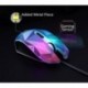 DGBAY Ratón Gaming con Cable Ergonómico Óptico Hasta 3200 DPI 6 Botones 7 Colores Luz LED Gamer Wired Mouse para Juegos Orden