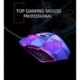 DGBAY Ratón Gaming con Cable Ergonómico Óptico Hasta 3200 DPI 6 Botones 7 Colores Luz LED Gamer Wired Mouse para Juegos Orden