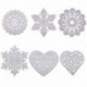 BENECREAT 6 Sets Troqueles Metal para Scrapbooking Álbum de Corte Artesanía Dcorativa de Manualidad, Flor, Nieve,Corazón