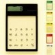 GEZICHTA LCD 8 dígitos Pantalla Táctil Ultra Slim Transparente Calculadora Solar Papelería Claro Calculadora Científica Estud