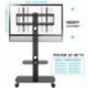 FITUEYES Soporte Móvil de Suelo con Estante para TV LCD LED 32-65 Pulgadas TT206503GB