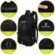 Fafada Mochila Senderismo Hombre Mujer Impermeable 25L Mochila Deporte Montaña Viaje para portatil 15.6 Pulgadas Negro