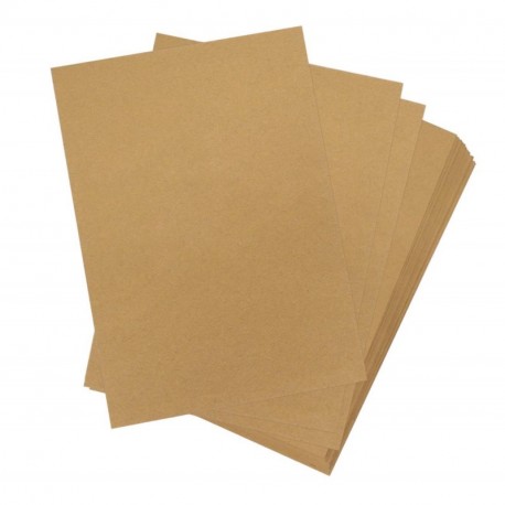 Absofine 60 Hojas A4 Papel Kraft Reciclado 170 gsm absfina para Artes y Manualidades Suministros de Oficina Papel de Impresió