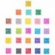Almohadilla de tinta de dedo para manualidades de 24 colores, no tóxica, para goma, manualidades, sellos, tarjetas, arcoíris 