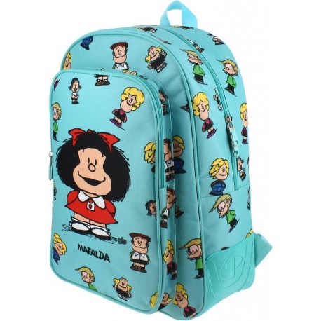 Grafoplás 37500147－Mochila escolar diseño Mafalda Amigos