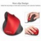 KINGTOP Ratón Vertical Ergonómico Recargable Modo Dual con Cable e Inalámbrico para PC Ordenador Portátil - 4800 dpi, 5 Boton
