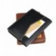 JoyToken - Cubierta de piel para cuaderno de viajero, tamaño A6, personalizada, color negro