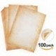 100 hojas de papel de diseño de aspecto antiguo DIN A4 120 g/m2 Absofine DIY Offset Printing