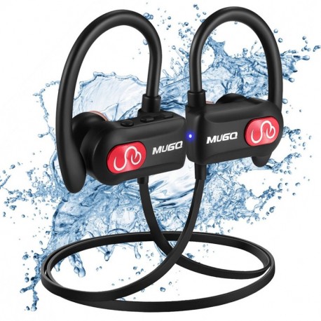 Auriculares Bluetooth Deportivos Impermeables IPX7, Cascos Bluetooth inalámbricos, Tecnología APTX y de Ruido de Cancelación 