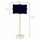 Woohome 15 Pz Mini Pizarra con Soporte Tablero de Madera Tablero de Notas Decoración de Hogar para La Decoración de Restauran