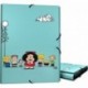 Grafoplás 82401947－Carpeta 3 solapas tamaño folio y cierre con goma elástica, Diseño Mafalda Amigos