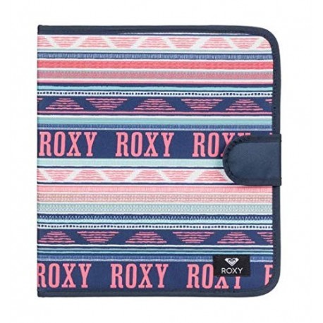 Roxy What A Day Carpeta de 4 Anillas, Mujer, Verde/Blanco Bright White AX Boheme Border , Talla Única