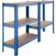 TecTake 800579 - Estantería metálica, Alturas ajustables, Fácil Montaje sin Herramientas - varios Modelos 350 kg | No. 40271