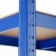 TecTake 800579 - Estantería metálica, Alturas ajustables, Fácil Montaje sin Herramientas - varios Modelos 350 kg | No. 40271
