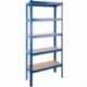 TecTake 800579 - Estantería metálica, Alturas ajustables, Fácil Montaje sin Herramientas - varios Modelos 350 kg | No. 40271