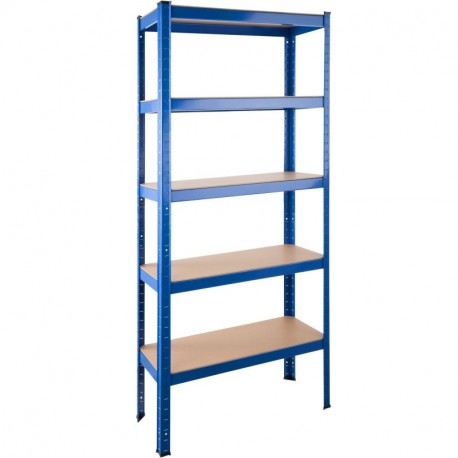 TecTake 800579 - Estantería metálica, Alturas ajustables, Fácil Montaje sin Herramientas - varios Modelos 350 kg | No. 40271