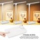 Lámpara Escritorio LED, Lámparas de Mesa USB Regulable Recargable - AUELEK 1800mAh Plegable Luz/Diseño Giratorio/Control Táct