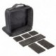 Windyeu Negro Mochila de Maquillaje Maletín Profesional Bolsa Impermeable Caso Portátil para Hombres y Mujeres Organizador de