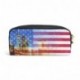 Ahomy Estuche Estuche Estuche Estuche Estuche Bandera Americana Nueva York Ciudad Gran Condensador Estudiante Bolso Cartera C