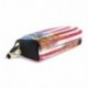 Ahomy Estuche Estuche Estuche Estuche Estuche Bandera Americana Nueva York Ciudad Gran Condensador Estudiante Bolso Cartera C
