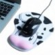 Onlyct Alfombrilla De Ratón, Mousepad Muñeca Apoyo Reposamuñecas de Gel Alfombrilla Ergonómico Cojín para Ratón Óptica, Vaca