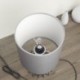 Lámpara de mesa lámpara de escritorio, mesilla toque minimalista plástico, Aglaia modernos Plata cesta de metal cromo estilo 
