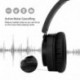 Auriculares Cancelación de Ruido Activa Over Ears con micrófono y rotación multiángulo de hasta 180 Grados graves potentes y 
