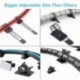30pcs Clips de Cable Ajustable Autoadhesivo Alambre Plástico Abrazadera 2 Tipos de Clips para Coche,Oficina y Hogar,Negro