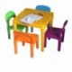 HOME HUT, Juego de Mesa y sillas Grandes de plástico para niños – Regalo para niños y niñas
