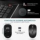 TOPELEK Pack de Ultra-Delgado Teclado y Ratón Inalámbrico Silencioso y Portatil 2.4 GHz,USB, inalámbrico, Windows, QWERTY Esp
