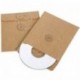 Kentop 10 Papel Kraft Cartón Kraft Ranuras Bolsa con Cuerda y 2 Botones para CD DVD BLU-Ray Cartón Móvil