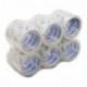 9Cube – Rollos de cinta de embalaje transparente – fuerte, resistente y segura cinta adhesiva para grandes paquetes y cajas. 
