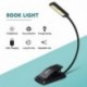 Luz de Lectura OMERIL Luz de Libro Recargable, 6 LED con 3 Modos de Brillo Luz Cálido y Blanco , 360 ° Flexible Lampara de L
