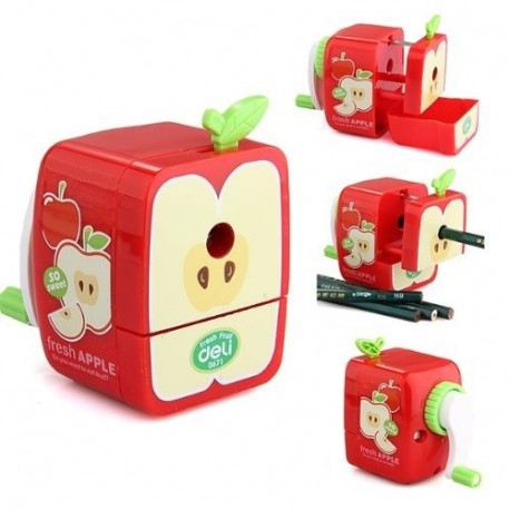 Romote sacapuntas de la manivela manual de la forma de Apple Escuela de papelería regalo de los niños