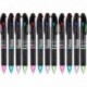 Bolígrafos de Punta de Bola Retráctiles de Multicolor 4 Colores de Tinta Negro, Azul, Rojo y Verde Bolígrafo de Tinta de Ge