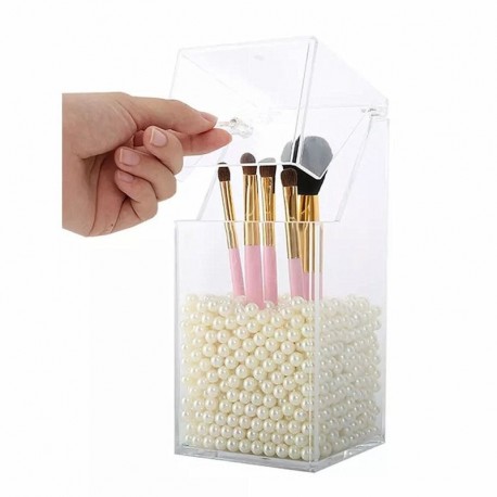 Organizador de maquillaje SLHP de 360 grados giratorio ajustable cosméticos almacenamiento acrílico cristal joyería perfumes 